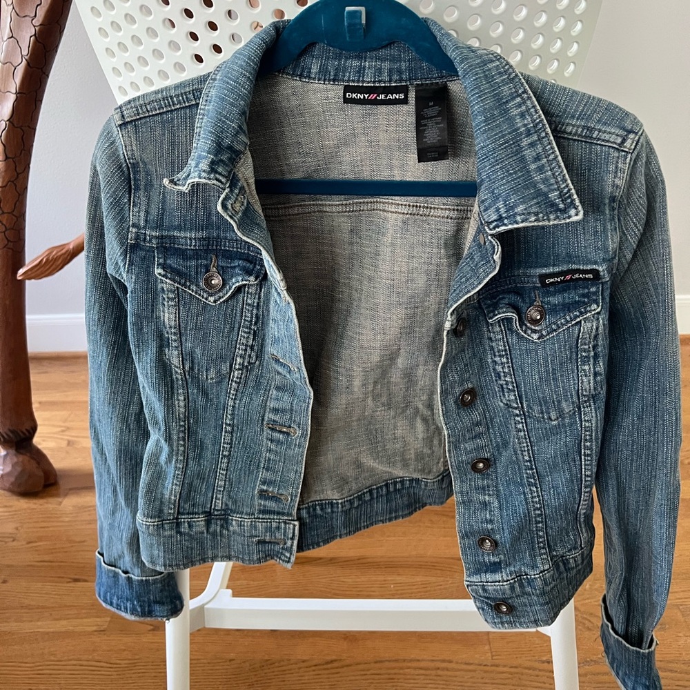 Dkny Women's Blue Denim Jacket